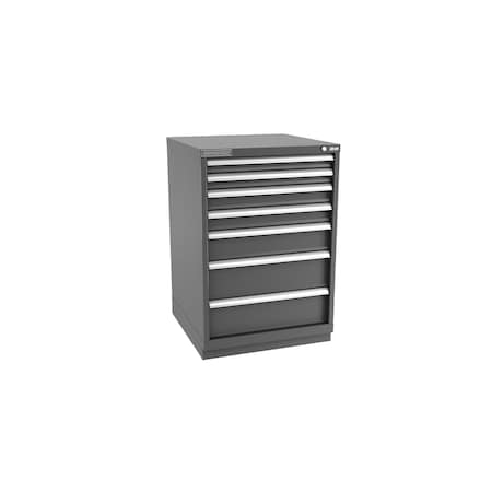 Champion Tool Storage Modular Tool Cabinet, 7 Drawer, Dark Gray, Steel, 28 in W x 28-1/2 in D x 41-3/4 in H S18000701ILCFTB-DG